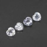 4mm x 4mm Heart Facet Sapphire 1.5ct