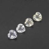 4mmx4mm Heart Facet Sapphire 1.5ct