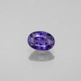 0.6 carat Blue Violet Oval Facet Sapphire 5.5mm x 4mm