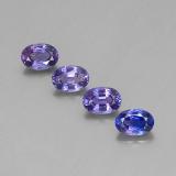 6mm x 4mm Sapphire 3ct Oval Facet in Violet Blue