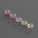 2 carat Multicolor Round Cabochon Sapphire 4 mm