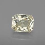 1.5 carat Light Yellow Octagon / Scissor Cut Sapphire 7mm x 5.5mm