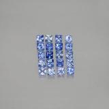 1.5 carat Blue Princess Cut Sapphire 2.5x2.5