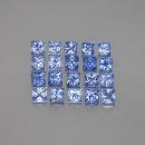 1.5 ct VVS-VS Princess Cut Sapphire 2.5x2