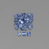 2x2 Sapphire 2.5ct Princess Cut in Blue