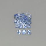 2mmx2mm Princess Cut Sapphire 2ct