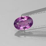 6x4 Sapphire 0.5ct Oval Facet in Pinkish Purple