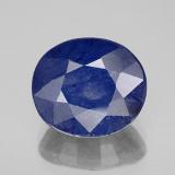 12mm x 10mm Sapphire 7ct Oval Facet in Blue
