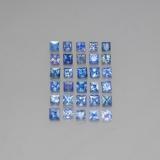 6 carat Blue Princess Cut Sapphire 3x3