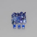 4 carat Blue Princess Cut Sapphire 3mm x 2.5