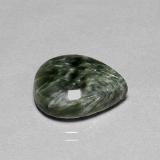 16mmx12mm Seraphinite 8ct Pear Cabochon in Green