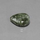 16.5mm x 12 Seraphinite 8ct Pear Cabochon in Green