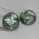 12 mm Round Cabochon Seraphinite 10ct