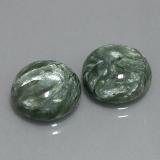 12 mm Round Cabochon Seraphinite 10ct