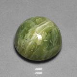 12 carat Yellowish Green Round Cabochon Serpentine 15mm