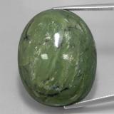 80 carat Green Oval Cabochon Serpentine 31.5x25.5mm