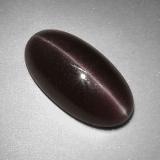 7 carat Grayish Brown Oval Cabochon Sillimanite Cat's Eye 17.5x9mm