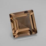 4 ct VS Square Facet Smoky Quartz 10mm x 10