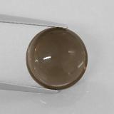 12mm Smoky Quartz 6ct Round Cabochon in Smoky Brown