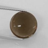 6 ct Transparent/Translucent Round Cabochon Smoky Quartz 12 mm