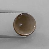 7 ct Transparent/Translucent Round Cabochon Smoky Quartz 12mm