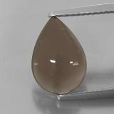 4 carat Smoky Brown Pear Cabochon Smoky Quartz 13x9
