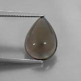 14x10 Pear Cabochon Smoky Quartz 5ct