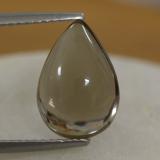 4 ct Transparent/Translucent Pear Cabochon Smoky Quartz 13mmx9mm