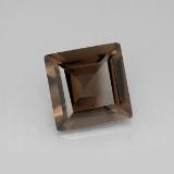 10mm x 10 Smoky Quartz 4ct Square Facet in Smoky Brown