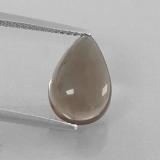 3 carat Smoky Brown Pear Cabochon Smoky Quartz 12x8mm