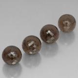 10mm Half-Drilled Sphere Smoky Quartz 27ct