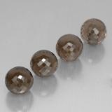 27 carat Smoky Brown Half-Drilled Sphere Smoky Quartz 10mm