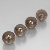 10 mm Half-Drilled Sphere Smoky Quartz 27ct
