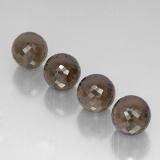10mm Half-Drilled Sphere Smoky Quartz 28ct