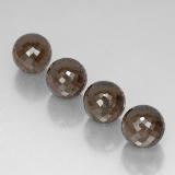 10 mm Half-Drilled Sphere Smoky Quartz 27ct