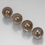 10mm Half-Drilled Sphere Smoky Quartz 27ct