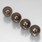 10 mm Half-Drilled Sphere Smoky Quartz 27ct