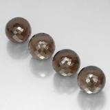 28 ct VVS-VS Half-Drilled Sphere Smoky Quartz 10mm