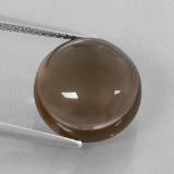 12 mm Round Cabochon Smoky Quartz 8ct