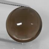 15mm Round Cabochon Smoky Quartz 14ct