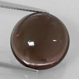 11 ct Transparent/Translucent Round Cabochon Smoky Quartz 15mm