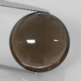 15mm Smoky Quartz 12ct Round Cabochon in Smoky Brown