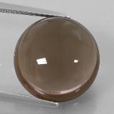 14 mm Smoky Quartz 11ct Round Cabochon in Smoky Brown