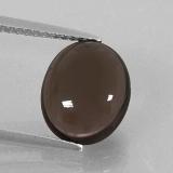 3 carat Smoky Brown Oval Cabochon Smoky Quartz 11mm x 9mm