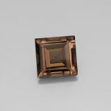 4 ct VVS-VS Square Facet Smoky Quartz 10mm x 10mm