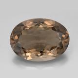 11 ct VS Oval Facet Smoky Quartz 18x13