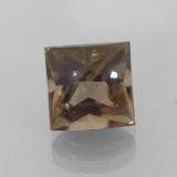 9mmx9mm Smoky Quartz 4ct Square Facet in Brown