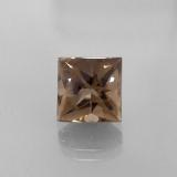 5 carat Brown Square Facet Smoky Quartz 9mm x 9