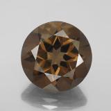 9 carat Brown Round Facet Smoky Quartz 14 mm
