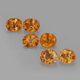 5.5x5 Spessartite Garnet 5ct Oval Facet in Orange